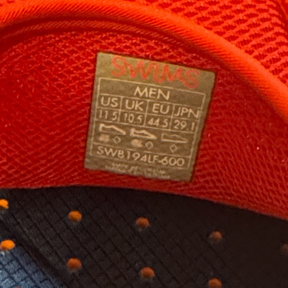 Swims Men's Red and Blue Footwear slip on - brand new - Picture 5 of 5